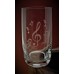 Longdrinkglas mit Gravur Musikmotiv