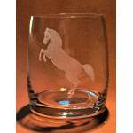 Whiskyglas mit Gravur Pferd