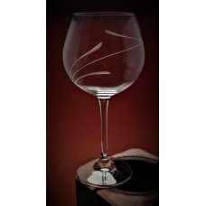 Weinglas mit Gravur Spirale